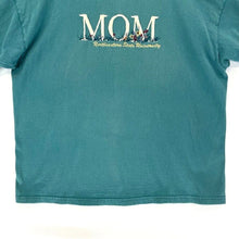 Top Threads Women's T Shirt Mom Stitching Flower Garden Vtg USA Green Size XL