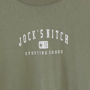 Soffes Mens Graphic T Shirt Jocks Nitch Vtg Made USA Single Stitch Green Size L