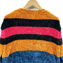 Sweater Yellow Pink Blue Knit S