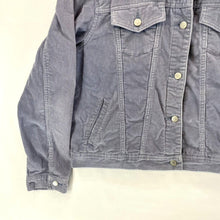 Sonoma Women's Light Jacket Ribbed Corduroy Stretch Faded Purple Size M