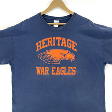 Gildan Men's Graphic T Shirt Heritage War Eagles Sports Navy Blue Size 2XL