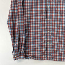 Banana Republic Men's Soft Wash Shirt Plaid Button Up Blue Red Tall Size 16-16.5