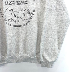 Gildan Women's Cozy Graphic Sweatshirt Breckenridge CO Mountain Gray Size S