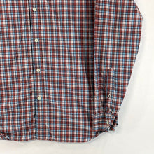 Banana Republic Men's Soft Wash Shirt Plaid Button Up Blue Red Tall Size 16-16.5