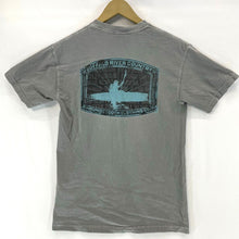 Houndstooth Men's Souvenir T Shirt Buffalo River Country Kayak Canoe Gray Size S