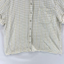 Universal Thread Women's Button Blouse Picnic Plaid Blue Yellow White Size XL