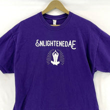 Gildan Men's T Shirt Enlightened AF Woke Yoga Meditation Souvenir Purple Size XL