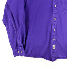 Blue Pointe Men's Button Up Shirt FHS Band Bulldogs Embroidery Purple Size M