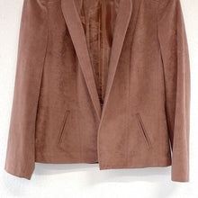 Skin Gear II Women's Jacket Soft Suede Open Blazer Pockets Lined Pink Size M