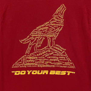 Gildan Men's T Shirt Do Your Best Arrow Life Boy Scout Red Size Youth L Adult S