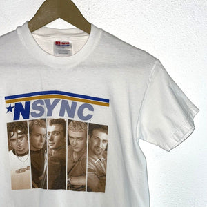 Hanes 1999 NSYNC T Shirt self-titled debut album Size Youth L Fit Adult S