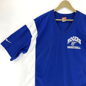 Nike Mens Basketball Jersey Rogers Mountaineers Team Sport Made USA Blue Size XL