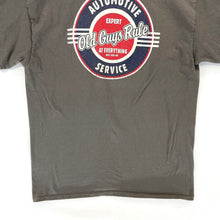 Old Guys Rule Men's Graphic T Shirt Automotive Service Souvenir Gray Size L