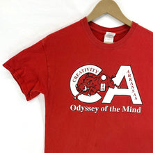 Gildan Men's T Shirt Odyssey Of Mind Creativity Arkansas Razorback Red Size M