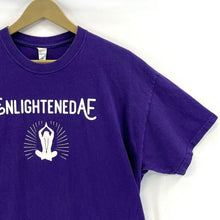 Gildan Men's T Shirt Enlightened AF Woke Yoga Meditation Souvenir Purple Size XL