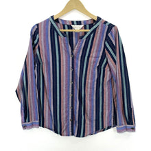 Christopher Banks Women's Groovy Boho Tunic Striped Purple Size M