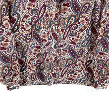 Casual Purple Floral Shirt Size S