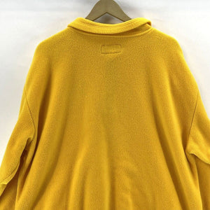 LAL Mens 1/4 Quarter Zip Fleece Sweater Bemidji Minnesota Pockets Yellow Size XL