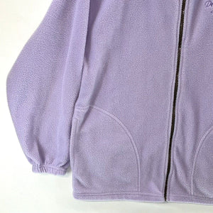 Tipsy Women's Fleece Zip Jacket Alaska Denali Park Vtg Made USA Purple Size L