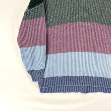 American Eagle Women's Knit Sweater Soft Pastel Striped Blue Green Pink Size M