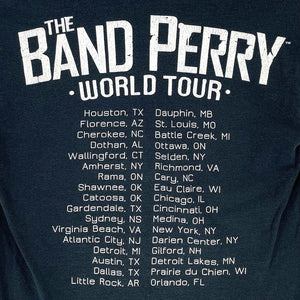 Gildan Unisex T Shirt The Band Perry World Tour Country Music Black Size S