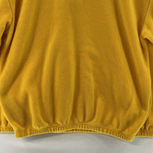 LAL Mens 1/4 Quarter Zip Fleece Sweater Bemidji Minnesota Pockets Yellow Size XL