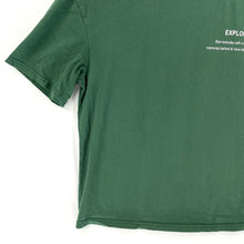 Men's Soft Graphic T Shirt Exploration Hopeful Quote Outdoor Green Size M