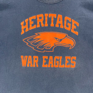 Gildan Men's Graphic T Shirt Heritage War Eagles Sports Navy Blue Size 2XL