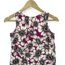 Ann Taylor Women's Floral Tank Top Flowy Lightweight Office Purple Gray Size XSP