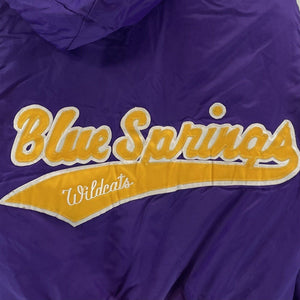 Trophy Jackets Women's Windbreaker CC Blue Springs Wildcats Vtg Made USA Size M