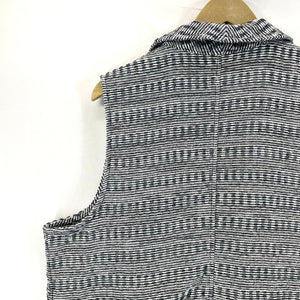 Size XL Blue Nautical Knit Open Vest