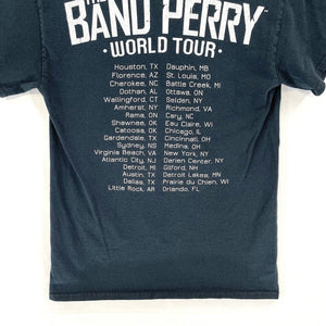 Gildan Unisex T Shirt The Band Perry World Tour Country Music Black Size S