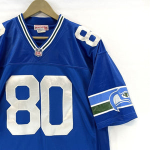 Mitchell & Ness Men's NFL Football Jersey Throwback  Seahawks 80 Largent Size 48