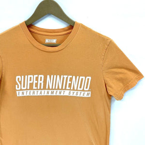 Tailgate Women's Graphic T Shirt Super Nintendo Video Game Fun Orange Size XS