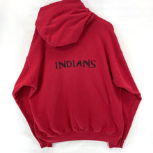 Hanes Men's Hoodie Sweater Ramay Pride Runs Deep Indians Sports Red Size XL