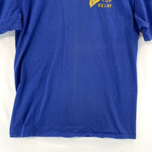 Russell Men's T Shirt Cup Relay Baker to Vegas 120 Mile Vtg Made USA Blue Size L