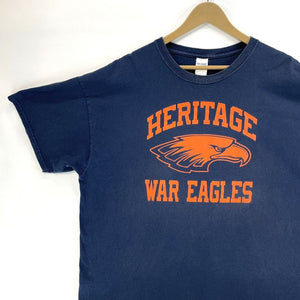 Gildan Men's Graphic T Shirt Heritage War Eagles Sports Navy Blue Size 2XL