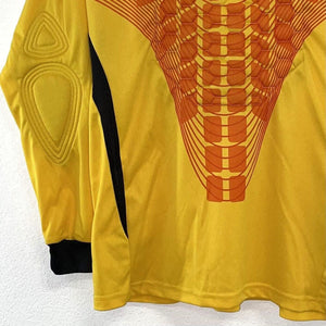 Men's Soccer Goalie Jersey 1 Axel Padded Chest Elbows Lightweight Yellow Size M