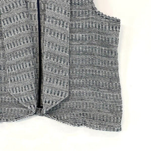 XL Size Blue White Knit Vest