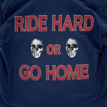 Gildan Women's T Shirt Ride Hard The Dunes USA Flag Skull Size Youth M Adult XS