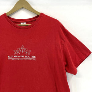 Eco-Friendly Red Tee Arkansas Size XL