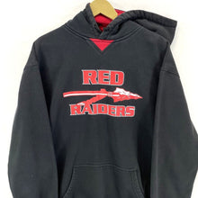 GTM Men's Hoodie Athletic Sweater Red Raiders Sport Arrow Oversized Black Size M