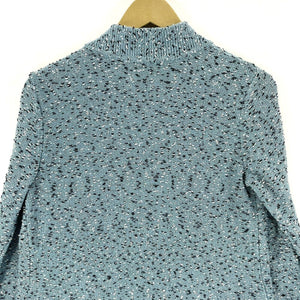 ChristopherBanks Blue Knit Open Cardigan Size S