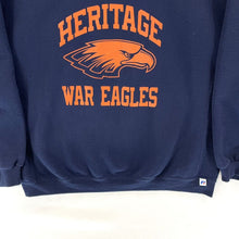 Russel Athletic Men's Sweatshirt Heritage War Eagles Sports Navy Blue Size 2XL