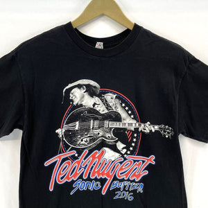 Alstyle Men's Ted Nugent Sonic Baptizm T Shirt Black Size M