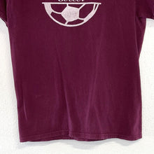 Vintage Women's Graphic T Shirt Lil Kickers Soccer 90's Maroon Red Size S