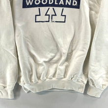 Hanes Men's Crewneck Sweatshirt Woodland School Sports Vtg Y2K 90's White Size M