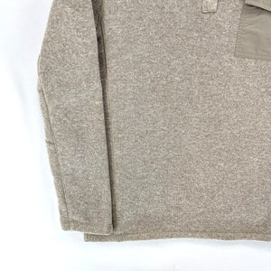 Woolrich Men's Pullover Sweater Fleece Hiking Outdoor Heather Beige Size L