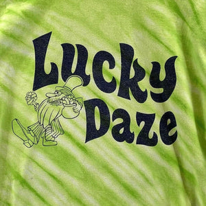 Gildan Men's Tie Dye T Shirt Grand Lake Casino Lucky Daze Leprechaun Size XL