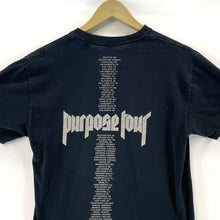 Gildan Women's Band T Shirt Justin Bieber Purpose Tour Distressed Black Size M